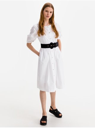Košeľové šaty pre ženy ICHI - biela