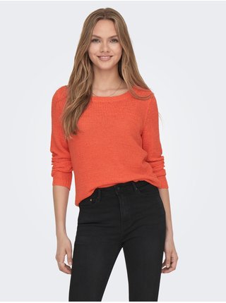 Oranžový dámsky sveter ONLY Geena
