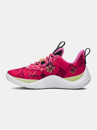 Růžové dětské sportovní tenisky Under Armour GS CURRY 10 GIRL DAD 