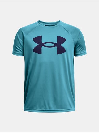 Světle modré klučičí sportovní tričko Under Armour UA Tech Big Logo SS 