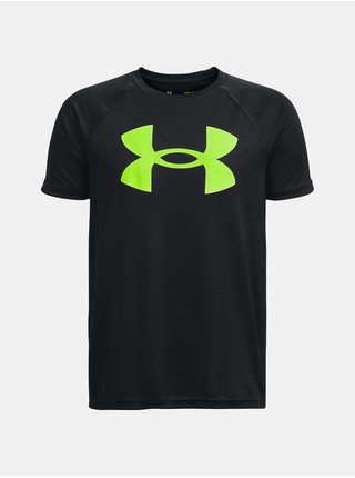 Čierne chlapčenské športové tričko Under Armour Tech