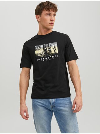 Čierne pánske tričko Jack & Jones Splash