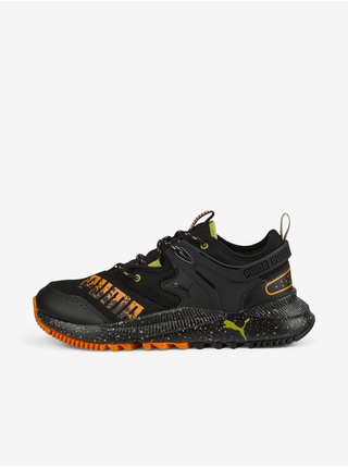 Topánky pre mužov Puma - čierna, oranžová, svetlozelená