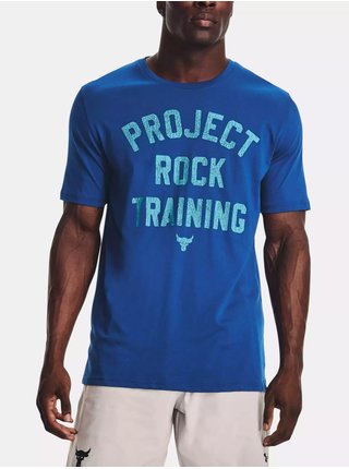 Modré pánské sportovní tričko Under Armour UA PJT Rock Training