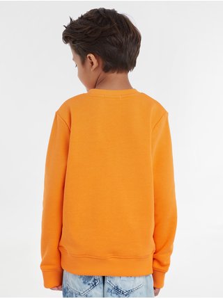 Oranžová chlapčenská mikina Calvin Klein Jeans
