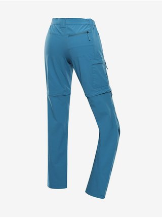 Modré dámské outdoorové kalhoty s odepínacími nohavicemi ALPINE PRO NESCA 
