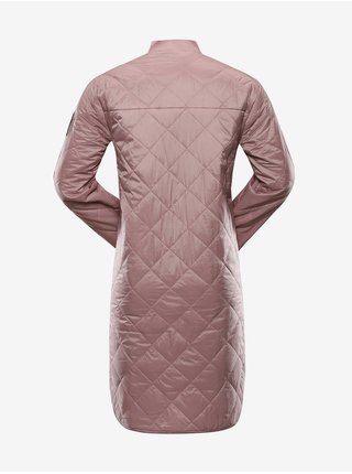 Růžový dámský prošívaný kabát NAX LOZERA   