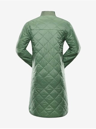 Zelený dámský prošívaný kabát NAX LOZERA   