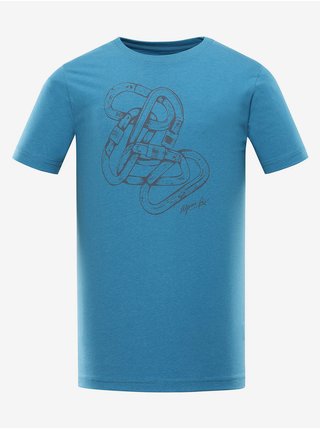 Modré pánské rychleschnoucí tričko ALPINE PRO DAFOT  