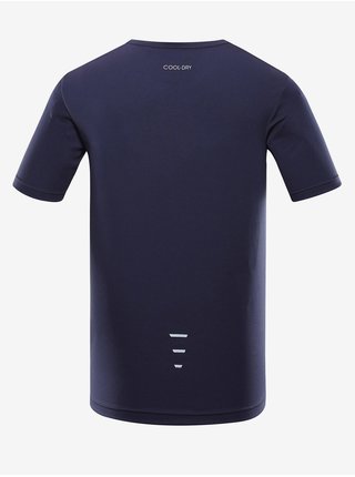 Tmavě modré pánské rychleschnoucí tričko ALPINE PRO BASIK  