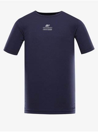 Tmavě modré pánské rychleschnoucí tričko ALPINE PRO BASIK  