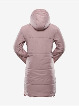 Růžový dámský zimní kabát NAX KAWERA 