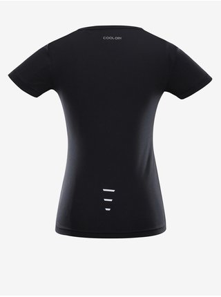 Černé dámské rychleschnoucí tričko ALPINE PRO BASIKA  