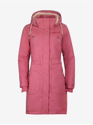 Růžový dámský zimní kabát ALPINE PRO NACHONA    