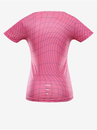 Růžové dámské rychleschnoucí tričko ALPINE PRO BASIKA 