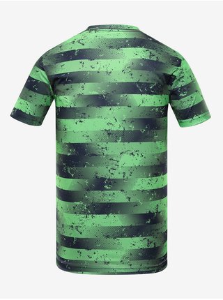 Zelené pánské vzorované funkční tričko ALPINE PRO QUATR 