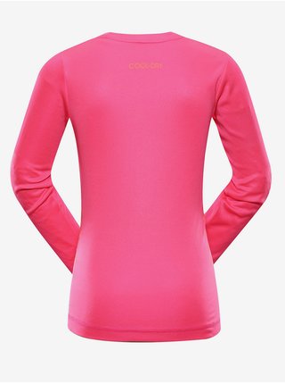 Růžové dětské rychleschnoucí tričko ALPINE PRO MILDO  