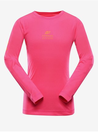 Růžové dětské rychleschnoucí tričko ALPINE PRO MILDO  