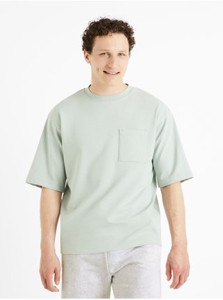 Svetlosivé pánske tričko Celio Debotto