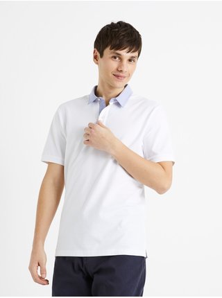 Modro-bílé pánské polo tričko Celio Depetita 