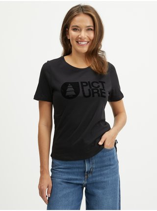 Černé dámské tričko tričko Picture