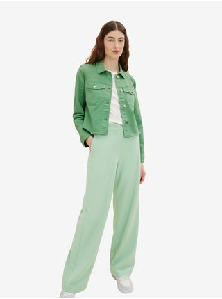 Zelená dámska džínsová bunda Tom Tailor