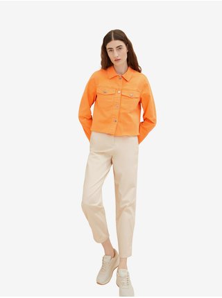 Oranžová dámska džínsová bunda Tom Tailor