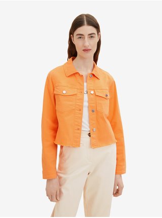 Oranžová dámská plátěná bunda Tom Tailor