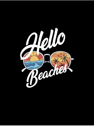 Černé pánské tričko ZOOT.Original Hello beaches  