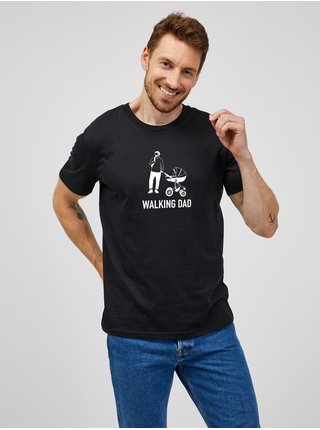 Černé pánské tričko ZOOT.Original Walking Dad  