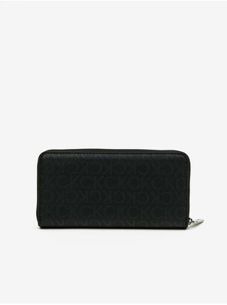 Černá dámská vzorovaná peněženka Calvin Klein