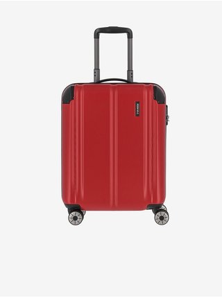 Sada tří cestovních kufrů v červené barvě Travelite City 4w S,M,L   