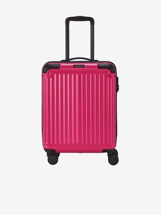 Růžový cestovní kufr Travelite Cruise 4w S  
