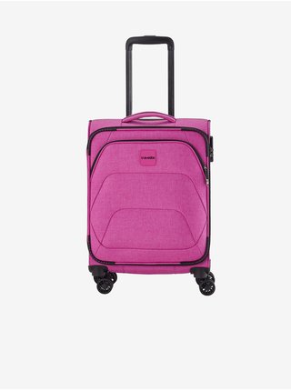Růžový cestovní kufr Travelite Adria S 