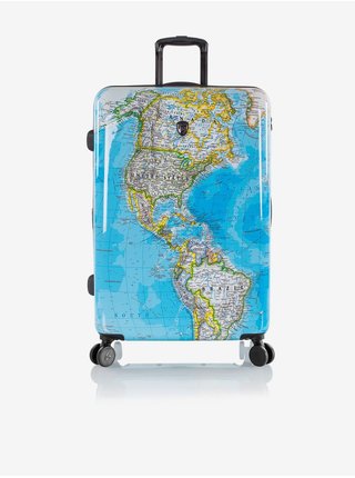 Modrý vzorovaný cestovní kufr Heys Journey 3G L 