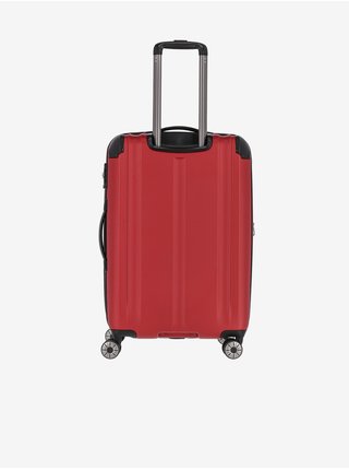 Červený cestovní kufr Travelite City 4w M  