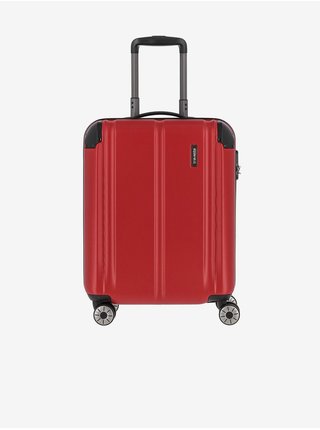 Červený cestovní kufr Travelite City 4w S  