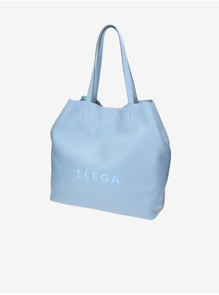 Světle modrá dámská kožená kabelka ELEGA Fancy
