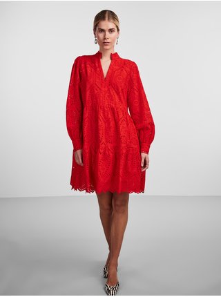 Červené dámske vzorované šaty Y.A.S Holi