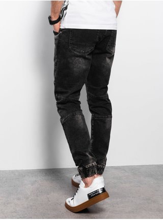 Černé pánské slim fit džíny Ombre Clothing 