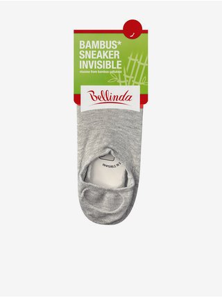 Šedé unisex ponožky Bellinda BAMBUS SNEAKER SOCKS