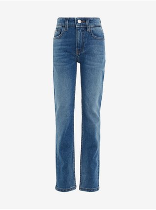 Modré klučičí slim fit džíny modrá Calvin Klein Jeans