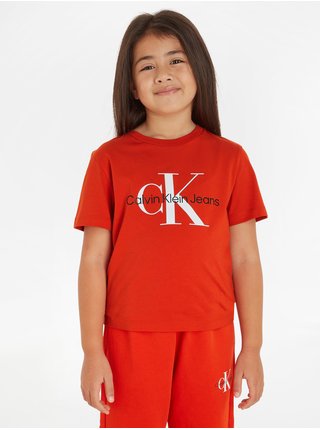 Červené detské tričko Calvin Klein Jeans