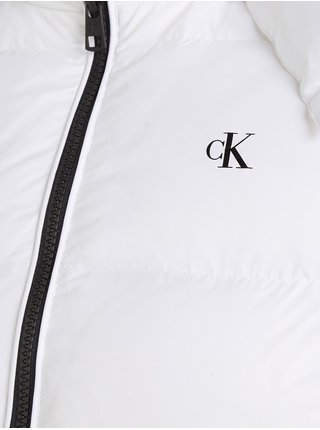 Bílá dámská prošívaná bunda Calvin Klein Jeans