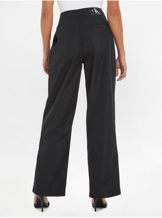 Černé dámské široké kalhoty Calvin Klein Jeans