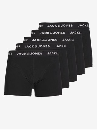 Súprava piatich pánskych boxeriek v čiernej farbe Jack & Jones Chuey