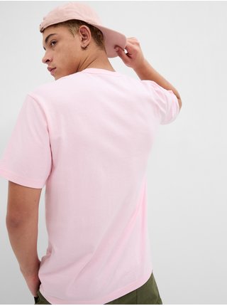 Růžové pánské tričko s logem GAP 