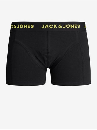 Sada tří klučičích boxerek v černé barvě Jack & Jones Sugar Skull