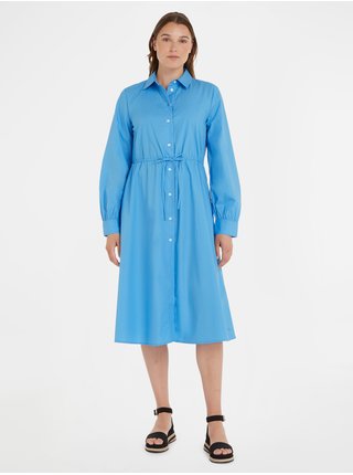 Modré dámske košeľové šaty Tommy Hilfiger 1985