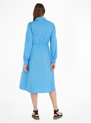 Modré dámske košeľové šaty Tommy Hilfiger 1985